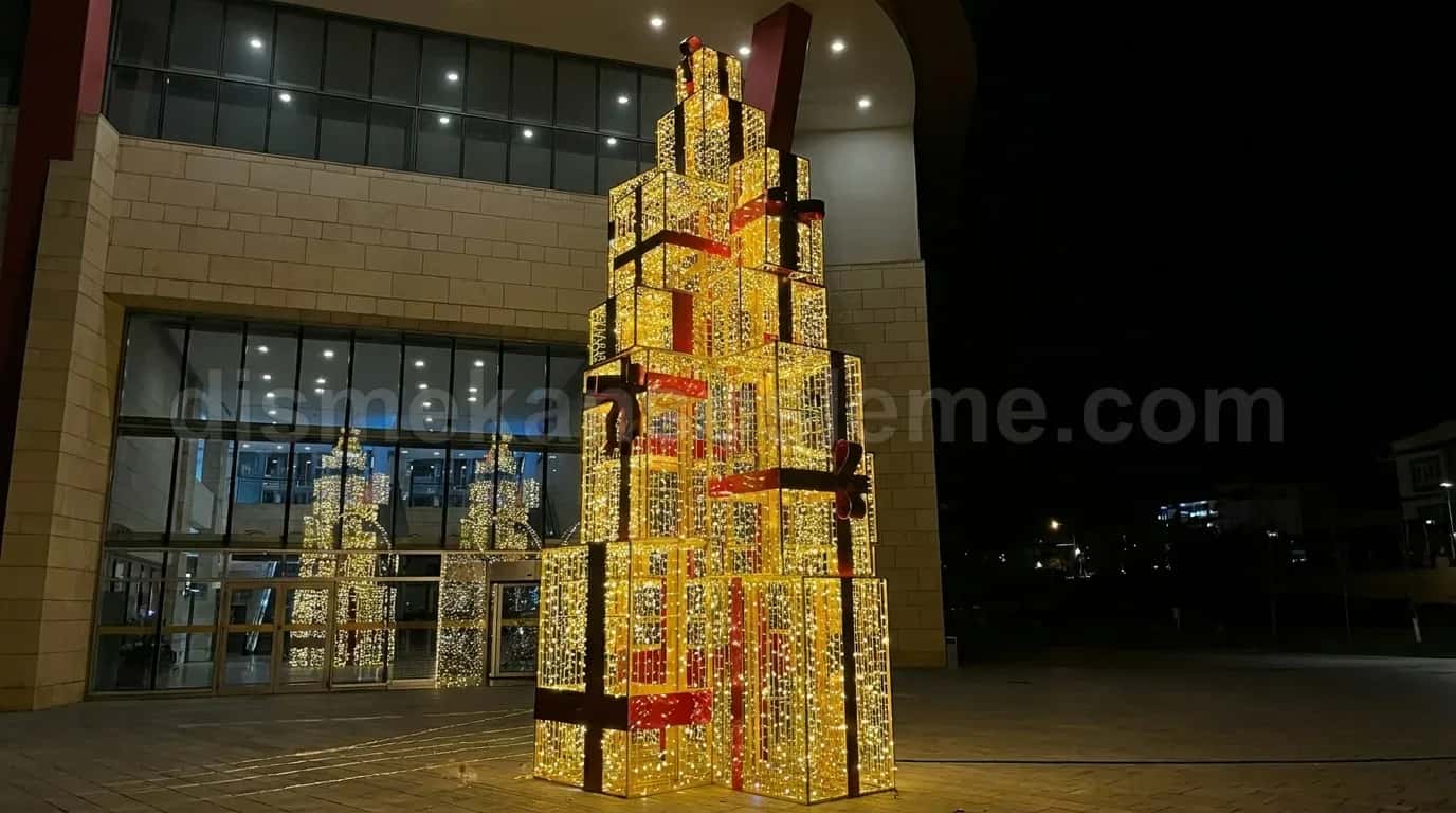 Tokat alışveriş merkezi yılbaşı LED ışıklandırma #79