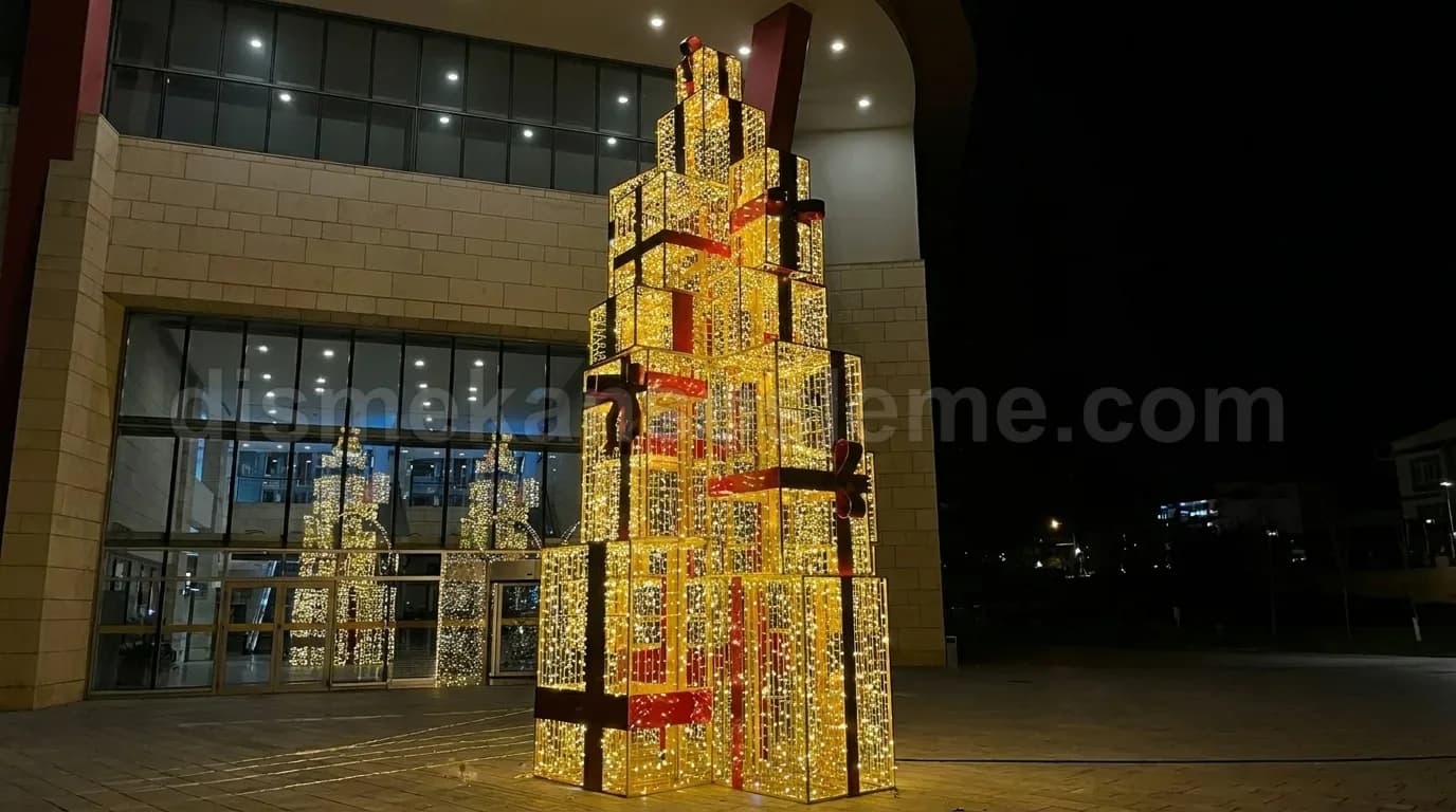 Tokat alışveriş merkezi yılbaşı LED ışıklandırma #79