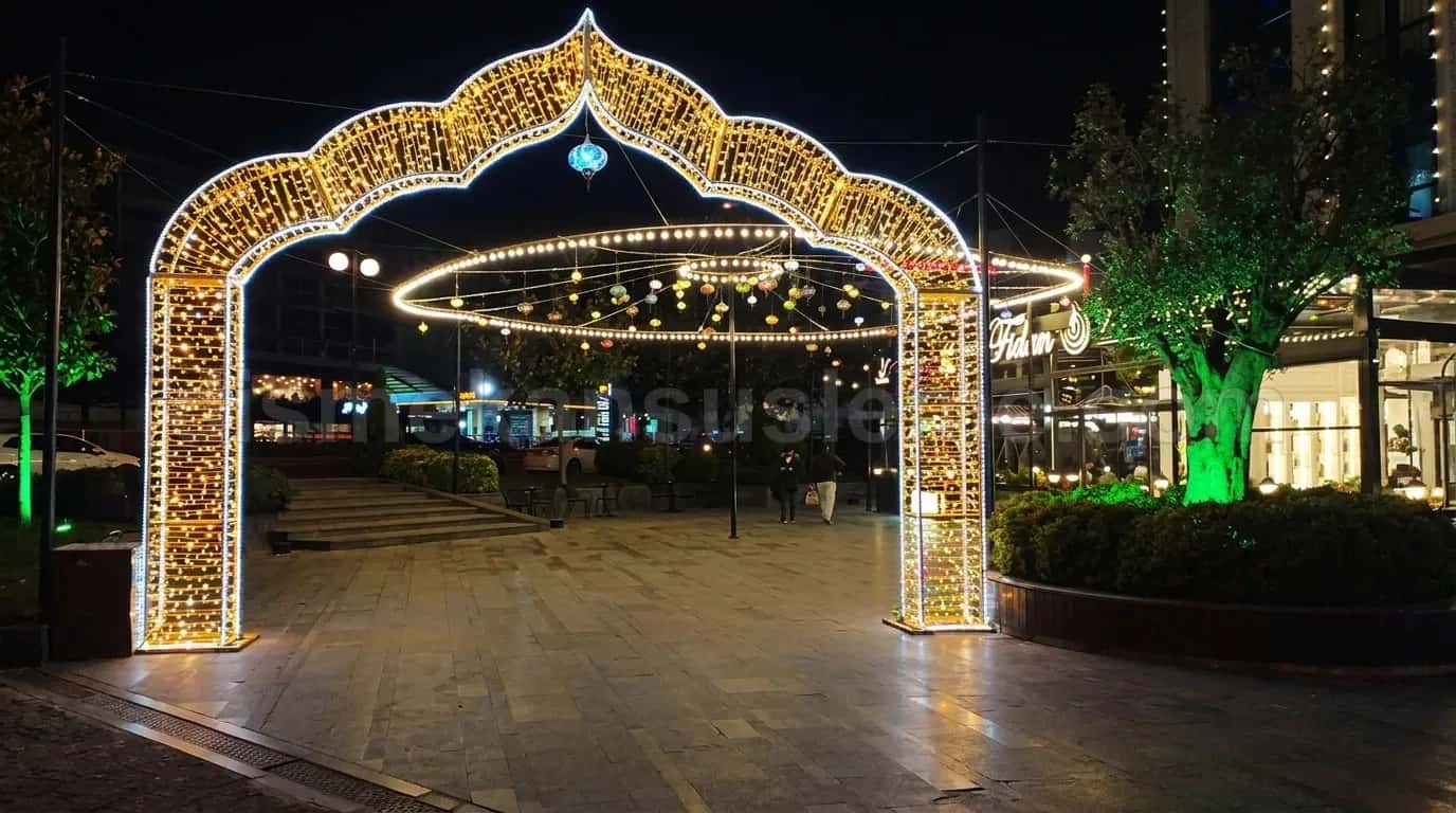 Şanlıurfa cadde ve belediye yılbaşı motif aydınlatma #171