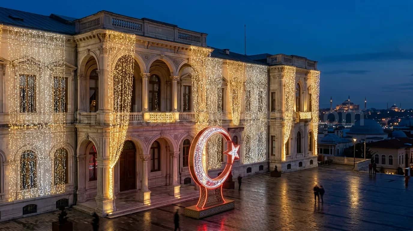 Artvin cadde ve belediye yılbaşı motif aydınlatma #234