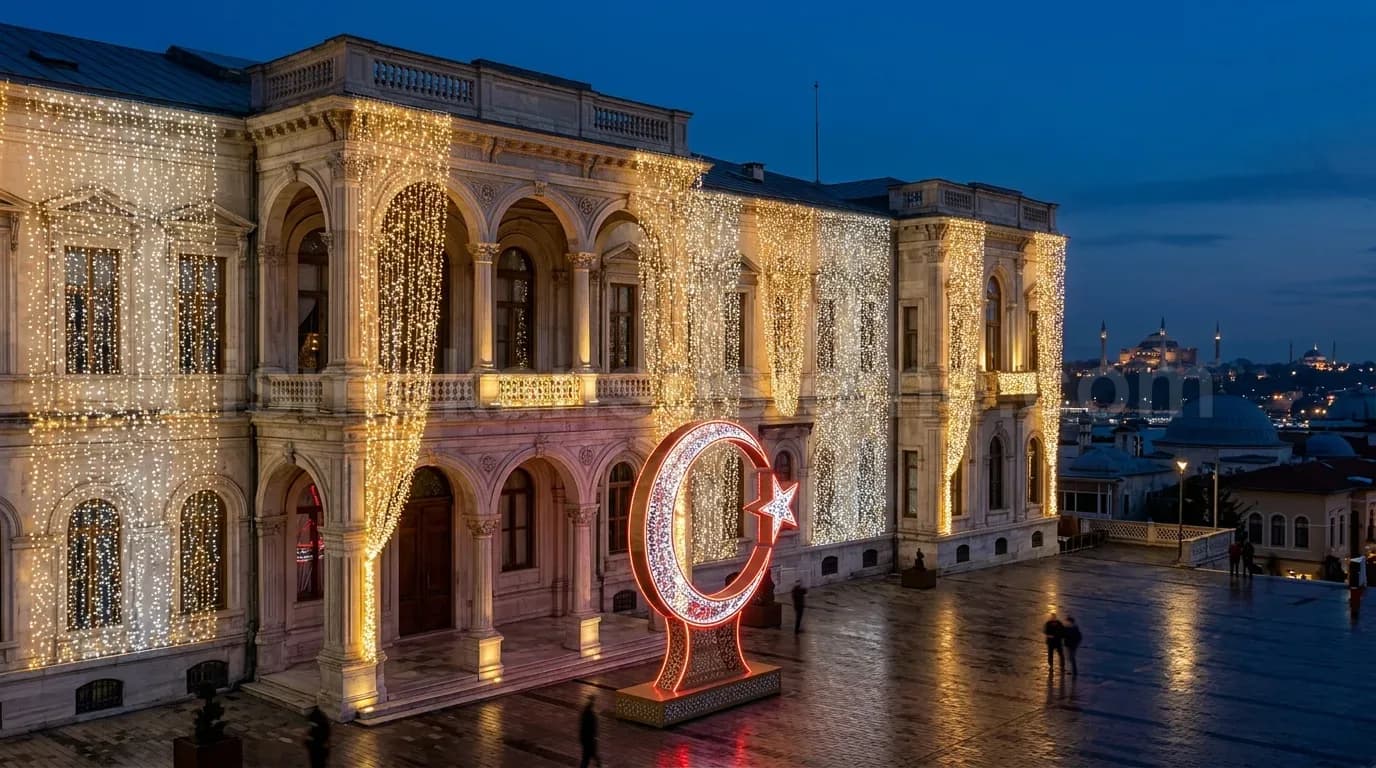 Artvin cadde ve belediye yılbaşı motif aydınlatma #234