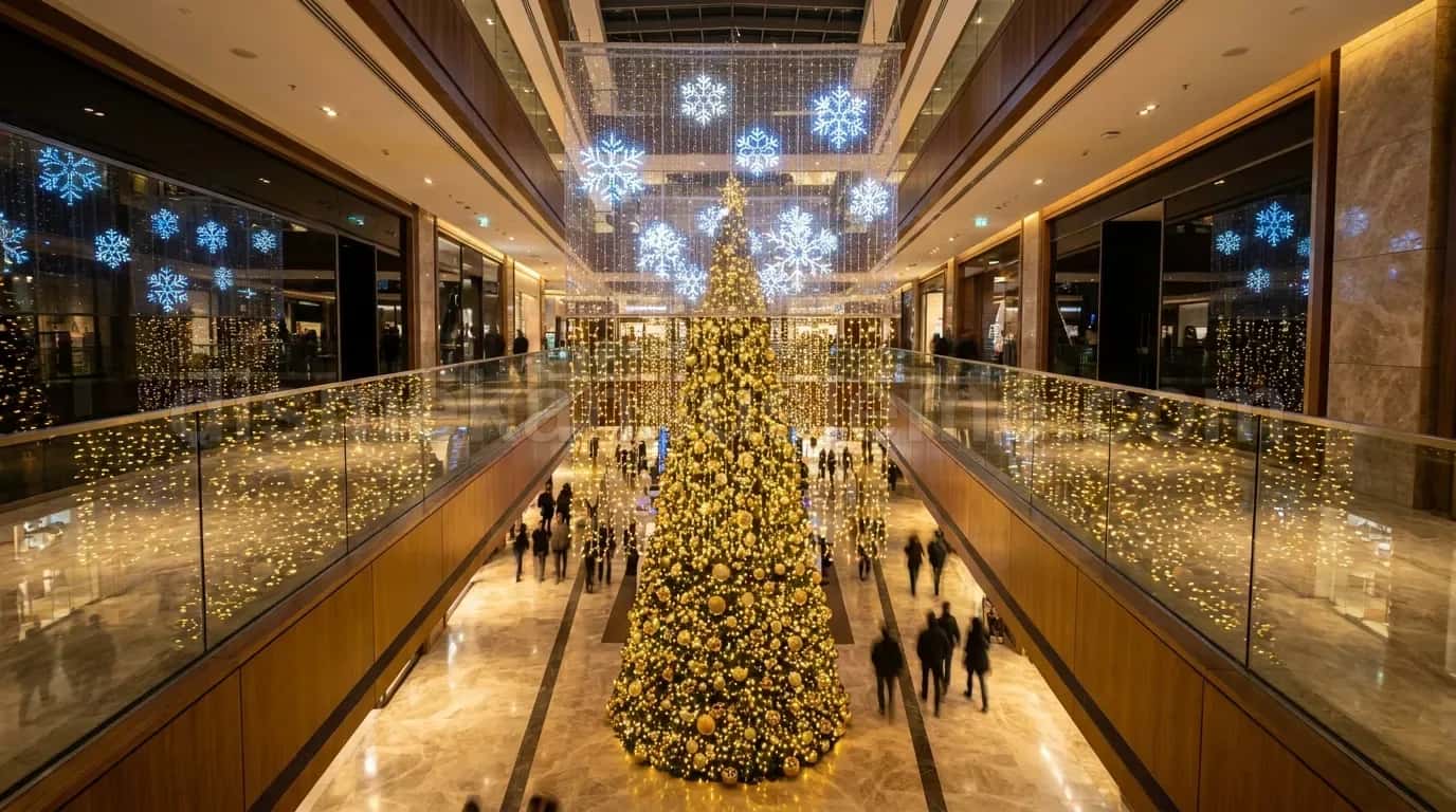 Bolu alışveriş merkezi yılbaşı LED ışıklandırma #152