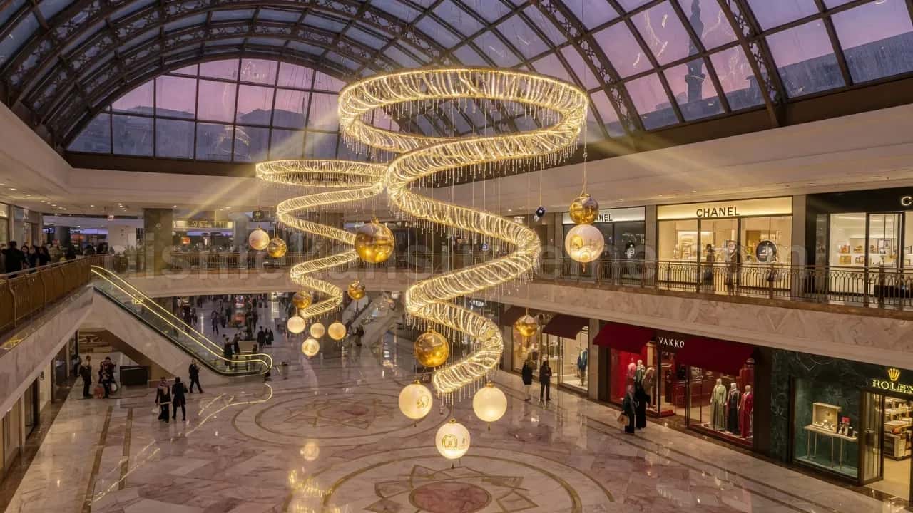 Zonguldak alışveriş merkezi yılbaşı LED ışıklandırma #199