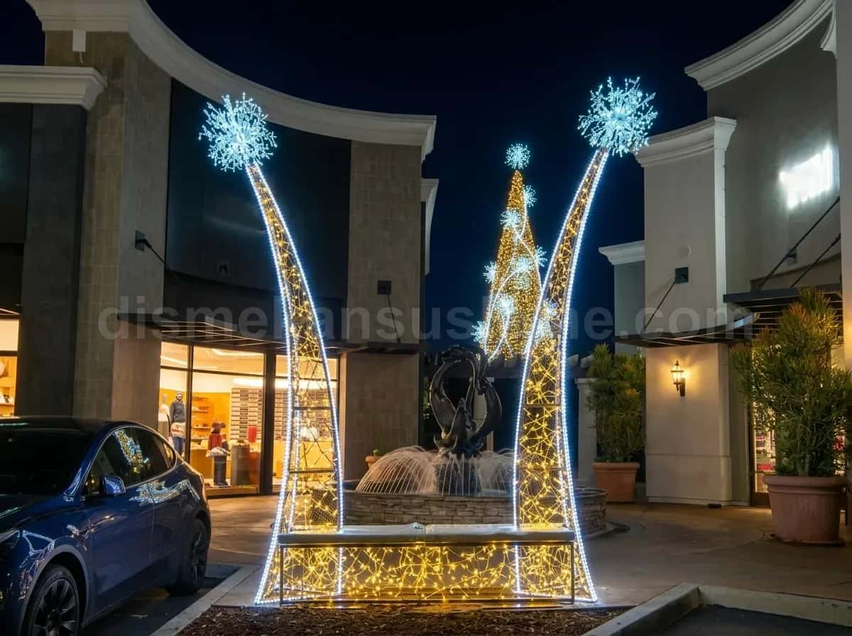 Bingöl alışveriş merkezi yılbaşı LED ışıklandırma #279