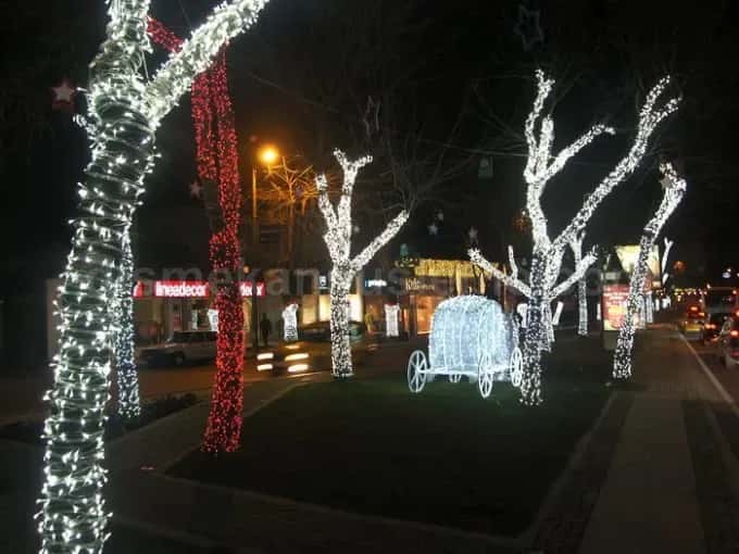 Kırşehir cadde ve belediye yılbaşı motif aydınlatma #749