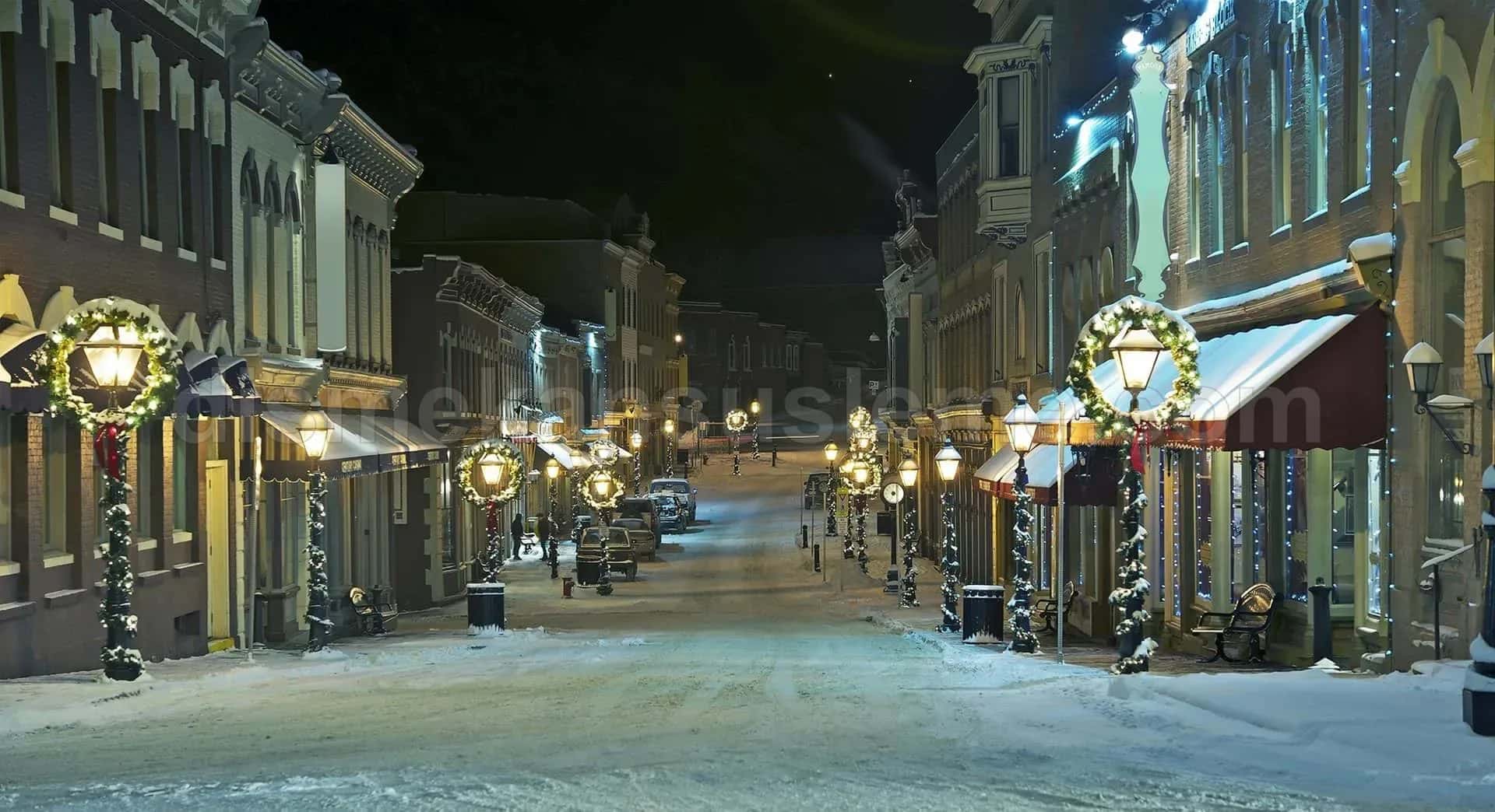 Denizli cadde ve belediye yılbaşı motif aydınlatma #817