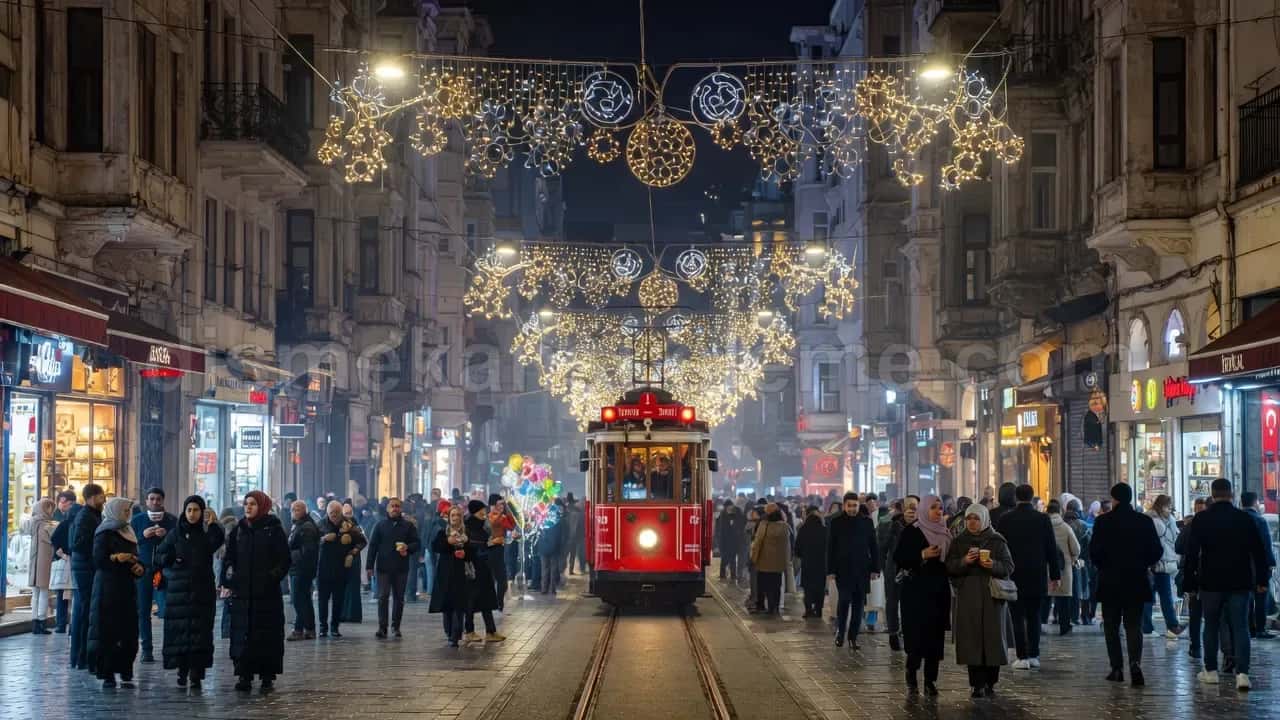 Kırklareli cadde ve belediye yılbaşı motif aydınlatma #326