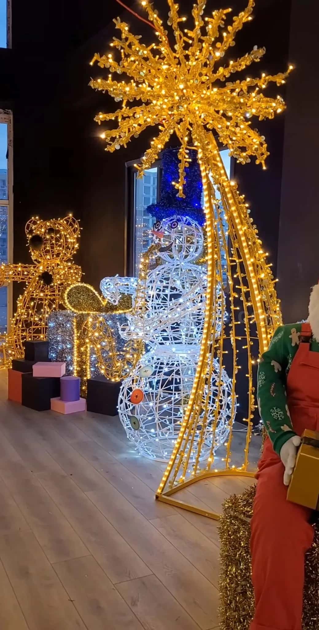 Otopark girişi - sıcak beyaz tek hat