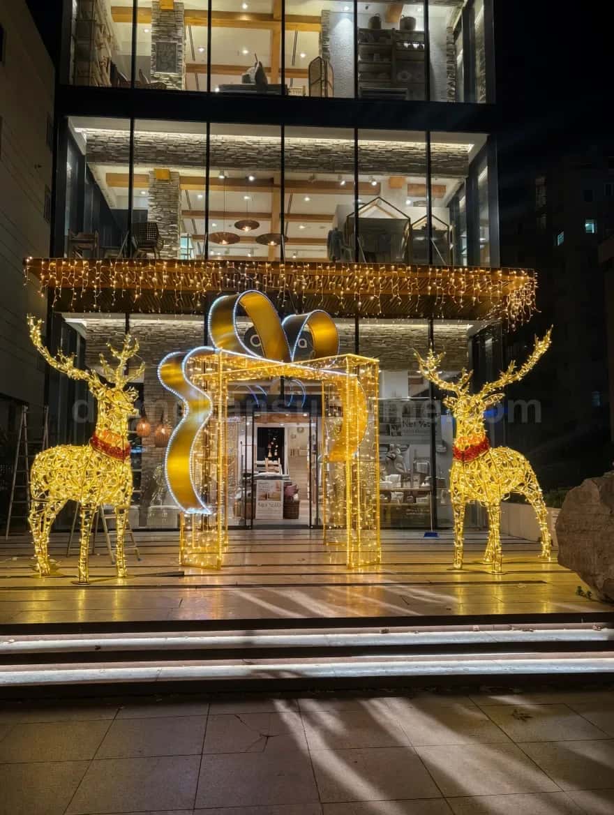 Giresun cadde ve belediye yılbaşı motif aydınlatma #727