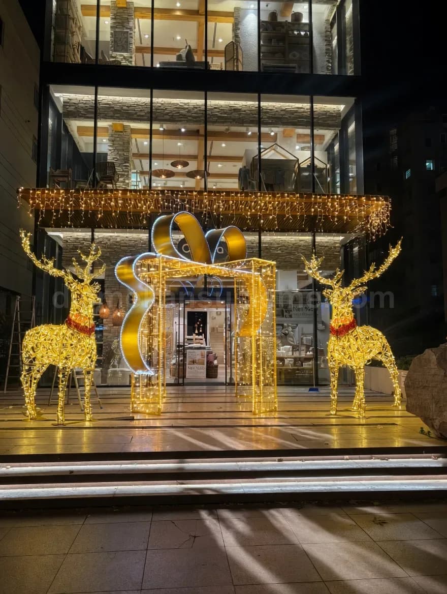 Giresun cadde ve belediye yılbaşı motif aydınlatma #727