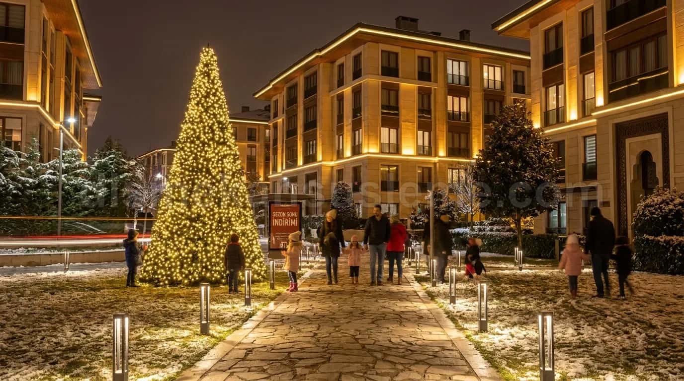 Kayseri belediye ölçeğinde cadde ve meydan ışık süsleme örneği #2