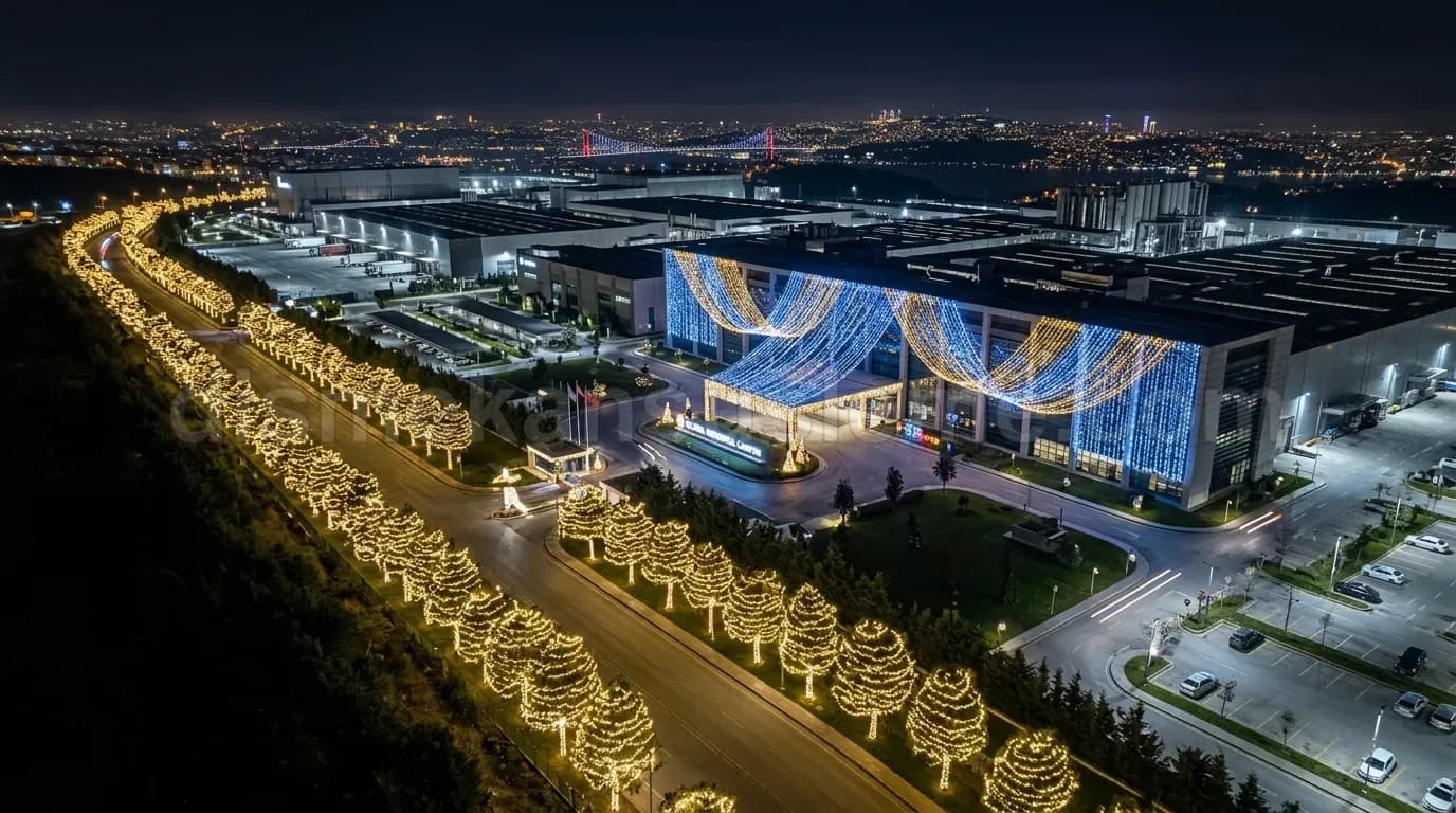 Sakarya cadde ve belediye yılbaşı motif aydınlatma #478
