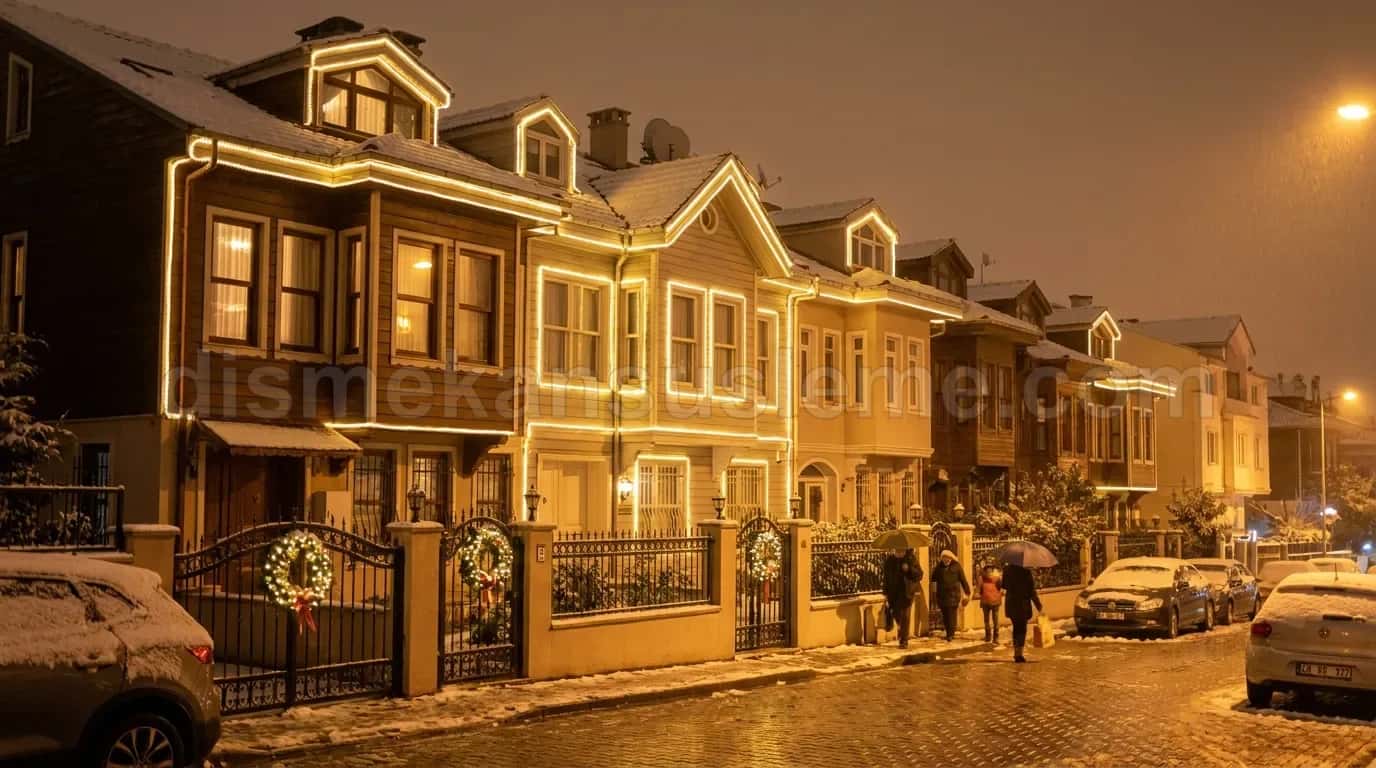 Sakarya villa bahçesi yılbaşı çam ağacı ışıklandırma #192