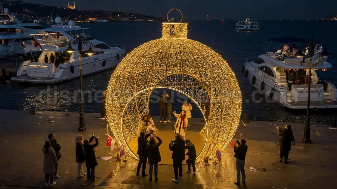 Cami mahyası ve ramazan dış mekan LED ışıklandırma uygulaması #01