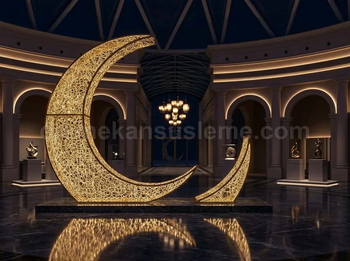 Ramazan ayı cadde ve meydan LED ışık süsleme uygulaması #09