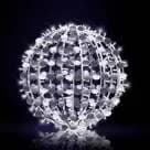 Glitterball 100 pullu top, soğuk beyaz gümüş