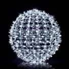 Glitterball 120 pullu top, soğuk beyaz gümüş