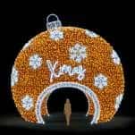 TOY 600-3 Xmas yazılı ve kar tanesi desenli dev geçit topu