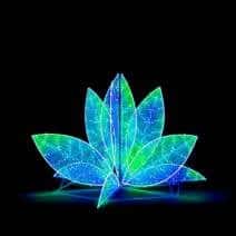 Lotus 150-1 renk geçişli RGB Smartled çiçek figürü, küçük boy