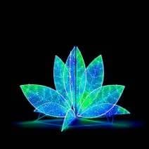 Lotus 150-1 renk geçişli RGB Smartled çiçek figürü, küçük boy
