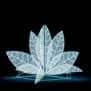 Lotus 250-2 soğuk beyaz LED çiçek figürü, büyük boy