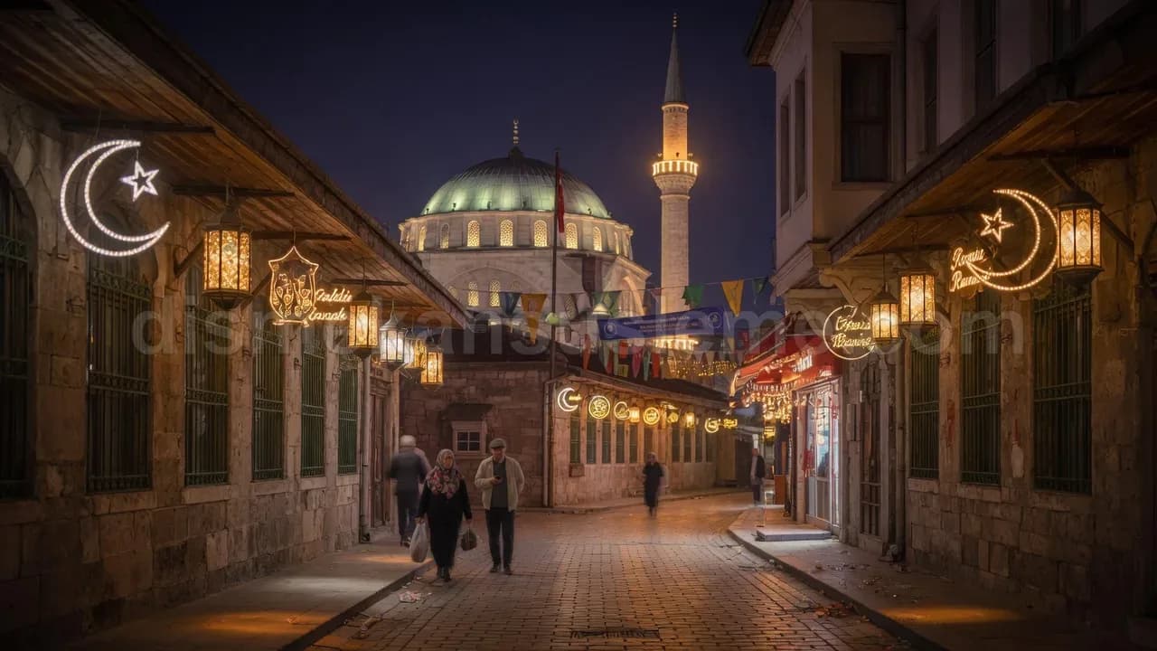 Dış cephe yılbaşı LED perde, saçak buz LED ve meteor yağmur damlası uygulaması #01