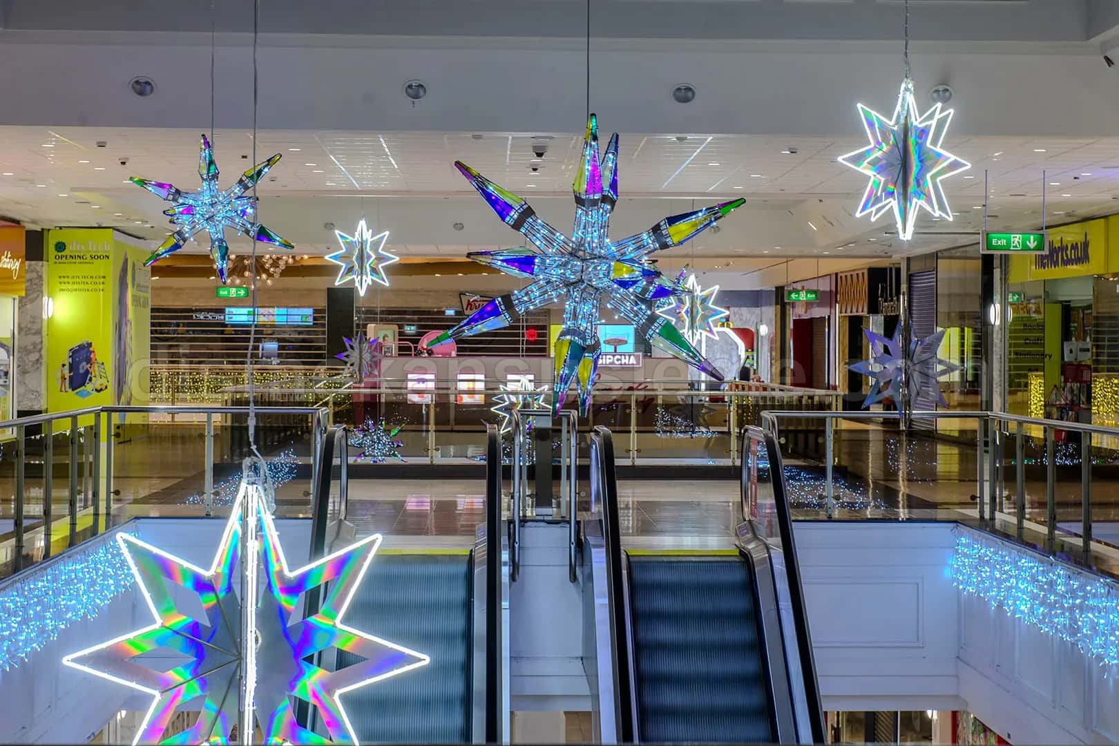 Dış mekan ışıklı yılbaşı figürü - 3D LED geyik, kardan adam ve dekoratif süsleme #05